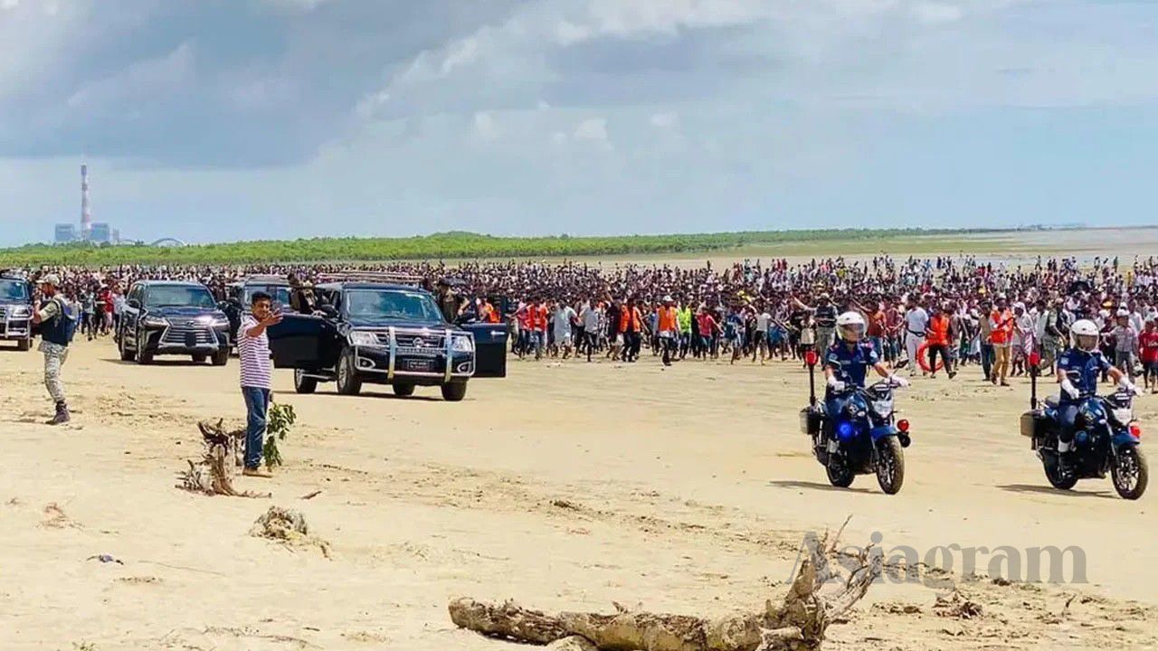 Huge crowds gather as Tarique reaches Banshkhali